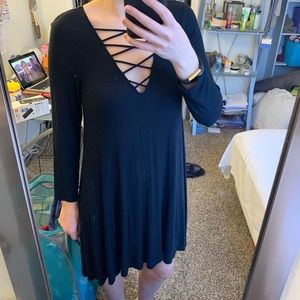 AE Soft & Sexy Crisscross Strappy Swing Dress